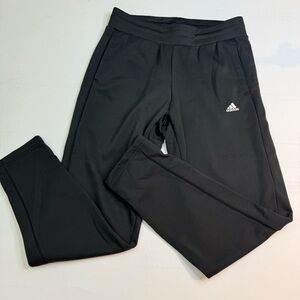 Adidas Black Joggers MEDIUM with pockets thick waistband athletic